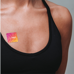 Patch Energy The French Patch appliqué sur la clavicule - énergie au quotidien.