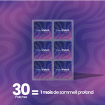 Planche de 30 patchs The French Patch Dream, cure d'un mois pour un sommeil profond.