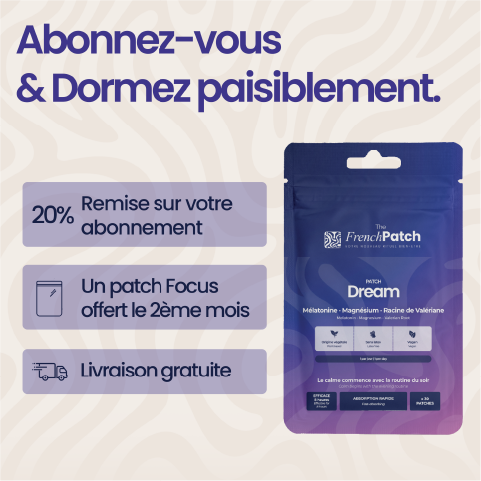 Abonnement Patch Dream The French Patch – 20% de remise, livraison gratuite, patch offert le 2ème mois.