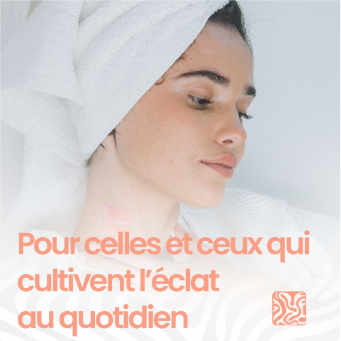 Patch Glow Up The French Patch sur la nuque - pour celles et ceux qui cultivent l'éclat au quotidien.