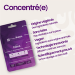 Patch Focus The French Patch - concentré, origine végétale, sans latex, vegan, technologie diffusion continue.
